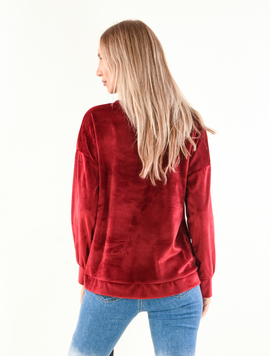 Hanorac Dama SimpleVelvet Grena